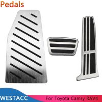 Hans1 Car Pedals Gas Brake Rest Pedal Covers for 2018 - 2021 RAV4 Rav 4 2019 Interior Accessories