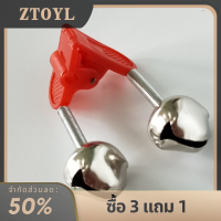 ZTOYL 10ชิ้นกระดิ่งขนาดเล็กฝักกระดิ่งกัดเครื่องมือระบุอุปกรณ์เสริมป้อนปลาคาร์พปลาระฆัง กล่องสัญญาณเตือนเหยื่อเรือสว่านตกปลาสีแดง