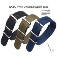 Men and women can use a NATO canvas nylon watch strap woven with an adjustable length sports watch chain 【BYUE】