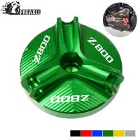 สำหรับ Kawasaki Z800 Z 2013-2016 2014 2015เครื่องยนต์มอเตอร์ไซค์ใหม่ปลั๊กท่อระบายน้ำมันน็อตแคล้งถ้วยฝาปิดเติมน้ำมันพร้อมโลโก้ Z800