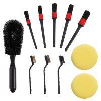 11 Pcs Car Detail Brush Detailing Kit Tool Cleaning Wheel Tire Supplies