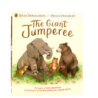 Original English picture book the giant jumpree the great giant Gollum cow author Julia Donaldson childrens English Enlightenment cognition parent-child early education picture book paperback opens