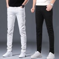 CODwuyan8340 Ready Stock Seluar Lelaki Seluar Jeans Lelaki Slim Fit Jeans Men White Elasticity Long Pants Men Type Pants Stretch Casual Straight