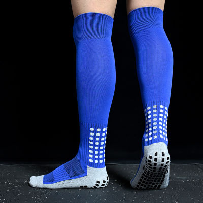 Hiking fun💕 New Mens Non-SLIP Soccer SOCKS Breathable knee ผ้าขนหนูสูงด้านล่างขี่จักรยานเดินป่ากีฬาการฝึกอบรมถุงเท้าฟุตบอลยาว