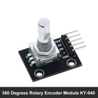 360 Degrees Rotary Encoder Module Rotary Potentiometer Analog Knob Module for Arduino KY-040  RV09 Rotary Encoder EC11 Knob Cap