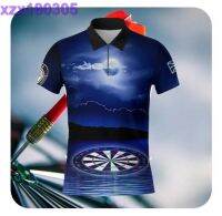 Cole darts 3D Zipper Polo Shirt