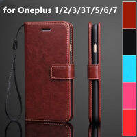 Oneplus 1เคสฝาปิดมีช่องใส่บัตรสำหรับ Oneplus 3 3T 1+ 5 5 5T 6T One Plus 7T 8 9 10 Pro 10R 9R หนัง9RT เคสแบบพับปิดได้ย้อนยุค