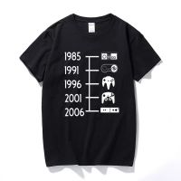 Mens Game Controller Timeline T Shirt Funny Retro Nintendo Gaming Gamer T Shirt Men  Cotton  Camisetas hombre|T-Shirts|   - AliExpress