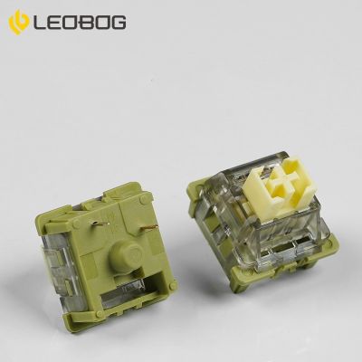 ■✟▲ 1 Pack LEOBOG V3 Switch 3 Pins Linear Switches For Customized Mechanical Keyboard Light Force 26gf Hifi Sound Factory Lubed