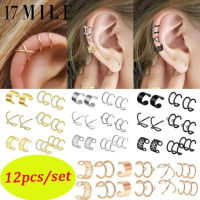 17MILE เหล็กไม่มีเครื่องประดับแบบเจาะชุดต่างหูแบบหนีบ Tragus Cuff Wrap ต่างหูกระดูกอ่อน Hoop