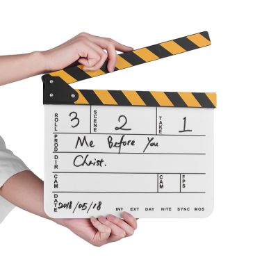 อุปกรณ์สเลตอะคริลิก Clapboard สำหรับใช้ในการถ่ายทำภาพยนตร์