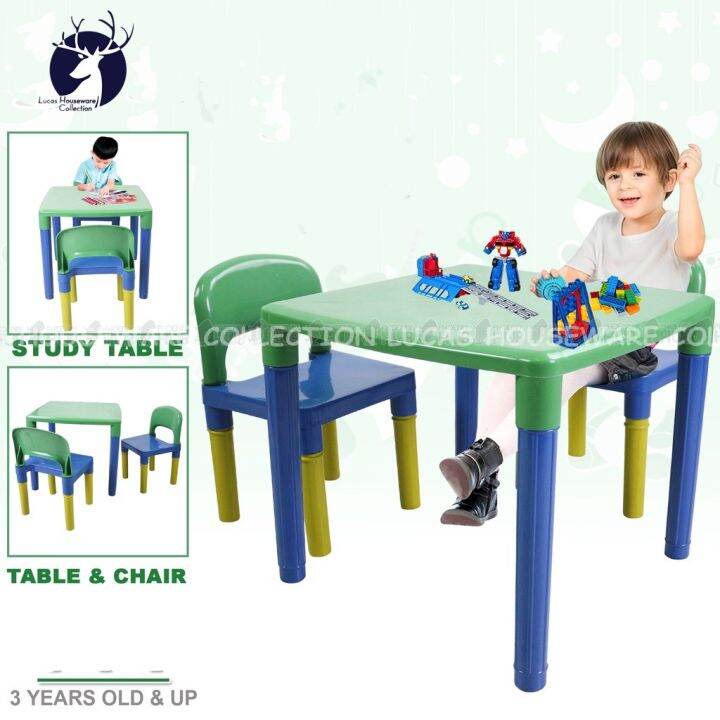 KID’S STUDY TABLE WITH 2 CHAIRS / KID’S TABLE AND CHAIR SET / KID’S