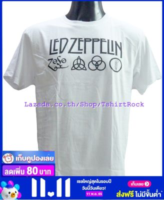 เสื้อวง LED ZEPPELIN เลด เซพเพลิน ไซส์ยุโรป เสื้อยืดวงดนตรีร็อค เสื้อร็อค  LZN8130 ผ้า100 คอฟิต