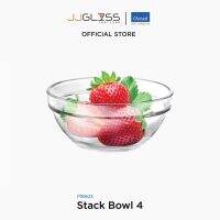 JJGLASS - (Ocean) P00623 Stack Bowl 4 - ชามแก้ว เนื้อใส เหมาะสมหรับให้อาหารและของกินเล่น