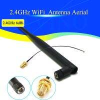 1 set 6dBi 2.4GHz 5GHz Dual Band WiFi SMA antenna + 1x15cm U.FL / IPEX to SMA-KY Cable Router glue stick antenna Cables