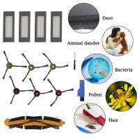 ชุดเปลี่ยนเครื่องกวาดอุปกรณ์เสริมหุ่นยนต์กวาดบ้านชุดตัวกรองแปรงตัวกรองฝุ่นสำหรับการบำรุงรักษา