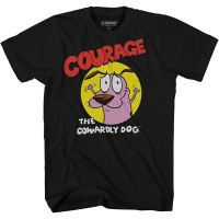 Adult Cartoon Network courage the cowardly dog graphic cotton t-shirt for men  4M3E