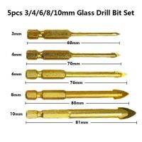 Set Mata Bor แก้วก้านคาร์ไบด์ทังก์สเตนหกเหลี่ยมขนาด1/4 "3-12Mm ไทเทเนียมเคลือบกระเบื้องเซรามิกรูเครื่องมือไฟฟ้าเจาะรู