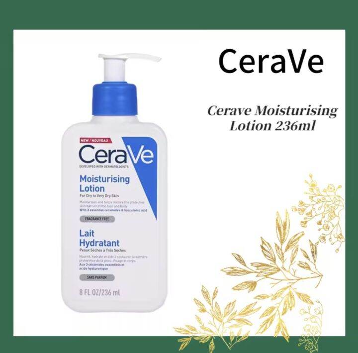 แท้100-เซราวี-cerave-moisturising-lotion-โลชั่นบำรุงผิว-เนื้อสัมผัสบางเบา-236ml-โลชั่น-moisturising-lotion-ผิวชุ่มชื้น