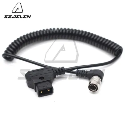 D-Tap to Right Angle Hirose 4pin male connector For Recorder zoom F8 Power Cable, Sound Devices 3 Power Cable