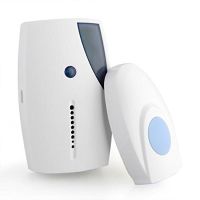 ㍿☫ Wireless Doorbell Welcome Bell Intelligent Home Door Bell Alarm 36 Songs Smart Doorbell Wireless Bell Waterproof Button White