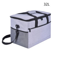 Lunch Pouch Thermal BBQ Outdoor Picnic Leakproof Large Capacity With Handle Zipper Closure Oxford Fabric Insulated Cooler Bag