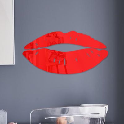 ♛▨ JM3127 foreign trade hot style red lip mirror acrylic wall adornment bedroom bed room walls since the wholesale