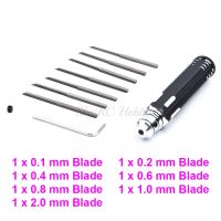 Prime Model Scriber w/ Blade Gundam Resin Carved Scribe line Hobby Cutting Tool Chisel 5 / 7 Blade Tools for RC Car Drone Repair