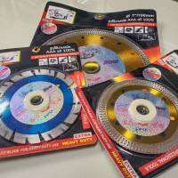 DIAMOND SAW BLADE ใบตัดกระเบื้องและแกรนนิต 4 นิ้วใช้สำหรับตัดพื้นปูนคอนกรีตทั้งเปียกและแห้ง หนา0.8 ใบมีดคาไบร์ทรีดร้อน รุ่นใช้งานหนัก AAA 100%