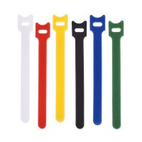 20pcs T-type Adhesive Magic Fastener Tape Sticks Cable Tie Model Straps Wire With Battery Stick Buckle Belt Bundle Tie Hook Loop