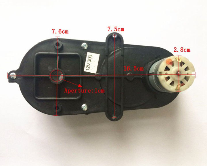 กระปุกเกียร์รถยนต์ไฟฟ้าสำหรับเด็กพร้อมมอเตอร์12v-kids-ride-on-electric-car-motor-gear-baby-car-reducer-390-gear