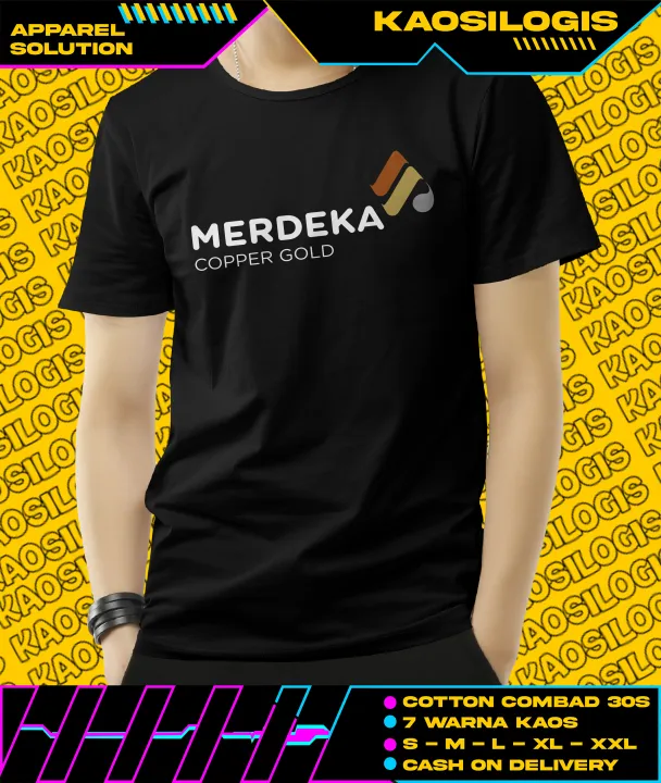 Kaos Merdeka Copper Gold Indonesia | Lazada Indonesia