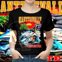 วันพ่อตกปลา Giant Travelly เสื้อสินค้า Fish Hunter Vintage Bootleg กราฟิก Tee คลาสสิก Retro S-5XL