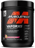 MuscleTech Vapor X5 PreWorkout Powder (30 Servings) Energy Powder Drink Mix  Sports Nutrition Pre-Workout   INCREASE STRENGTH IMPROVED RECOVERY BUILD LEAN MUSCLE POWERFUL PUMPS