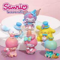 ?พร้อมส่ง? โมเดลซานริโอ้เเละผองเพื่อน Sanrio เซ็ต 6 ตัว ขนาด 5-6 CM งานจีนเกรดดี ราคาถูกก!!