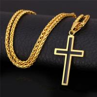 Mens Fashion Cross Chain Necklace for Men Religious Belief Jesus Cross Pendant Hip Hop Punk Party Jewelry Anniversary Gift