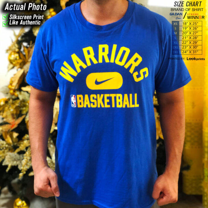 Golden State Warriors On Court Practice Basketball TShirt Lazada PH