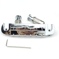 KR-Wilkinson Adjustable Wraparound LP Electric Guitar Bridge Tailpiece Chrome Silver WOGT2