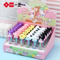 36pcs Sanrio Anime 4 Colors Ballpoint Pen Kawaii My Melody Kuromi Cinnamoroll Multicolor Pen Stationery School Office Supplies Pens