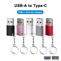 3A USB 3.1 Male to USB Type C 3.1 Female Anti-lost OTG Data Adapter USB-C Cable Converter For AirPods Pro SAMSUNG XIAOMI HUAWEI