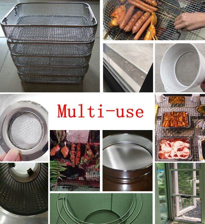 4-500m-304-stainless-steel-woven-mesh-multi-use-filter-screen-net-tool-parts-metal-front-repair-fix-wire-mesh-screening-sheet