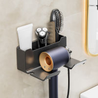 Hair Dryer Organizer Wall Mounted Free Punch Rack Bathroom Shelves Hairdryer Storage Holder Corner Shelf Household Items