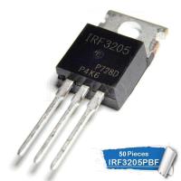 50pcs IRF3205 IRF3205PBF TO220 IRF3205 TO-220 Power MOSFET New and Original IC