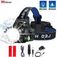 12000LM LED Headlamp L2T6 Waterproof Headlight Camping Torch Flashlight Headlight by 18650 Fishing Hunting