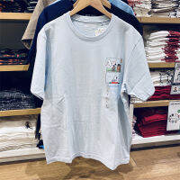 เสื้อยืดพิมพ์ลายคอฝ้ายของสนูปี้ U--TPEANUTS