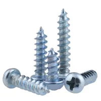 M3 M4 M5 M6 Galvanized Round Head Screws Plus Hard Disk Head Cross Self-tapping Screws