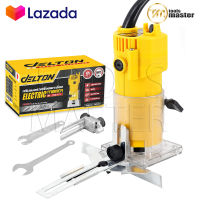 DELTON เครื่องเซาะร่อง ทริมเมอร์ 620 วัตต์ เครื่องเซาะร่องไม้ 1/4 นิ้ว เร้าเตอร์ Wood Trimmer รุ่นใหม่ TMD-773 - สีเหลือง