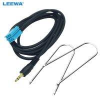 LEEWA 1Set Car 3.5mm Stereo Audio Aux Input Cable Adapter With Key Tools For VW Golf Passat B5 Bora Polo Blaupunkt CA5767