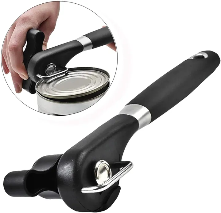 Safety Can Opener / Side Cut Manual Sharp Can Opener / Stainless Steel with Turn Knot Manual Kitchen Opener Tool / Smooth Edge Can Opener (Black) | Lazada PH Safety Can Opener / Side Cut Manual Sharp Can Opener / Stainless Steel with Turn Knot Manual Kitchen Opener Tool / Smooth Edge Can Opener (Black) | Lazada PH