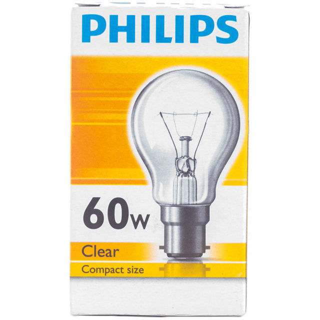 หลอดไส้ GLS PHILIPS 60W สีใส